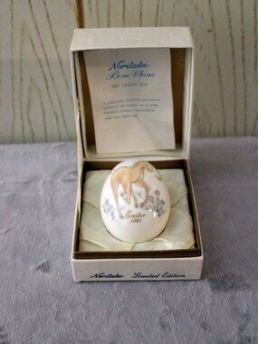 Noritake Bone China 1981 Easter Egg Foal - Vintage